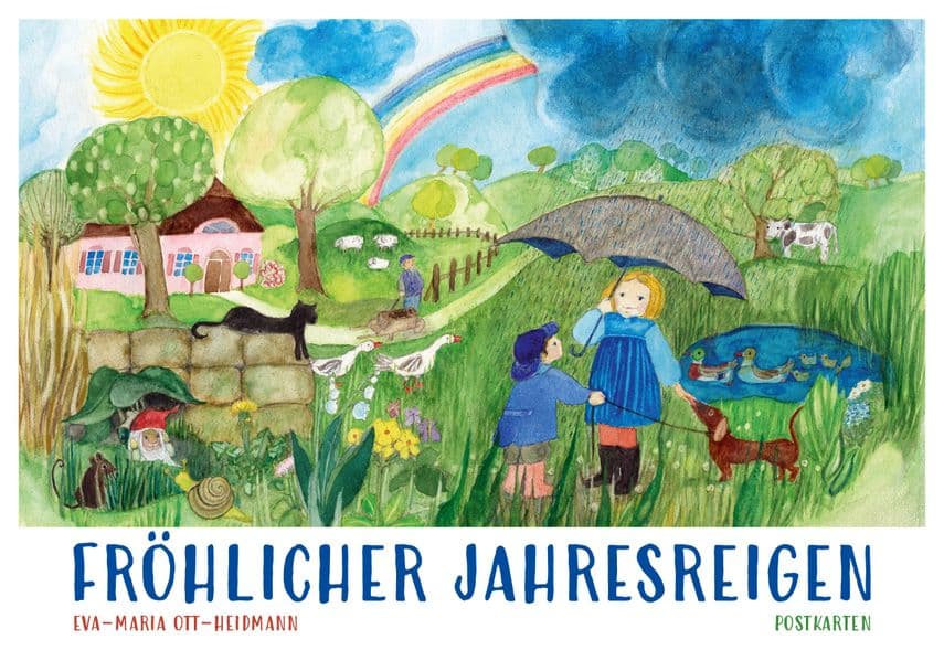 Postkartenbuch 'Fröhlicher Jahresreigen'