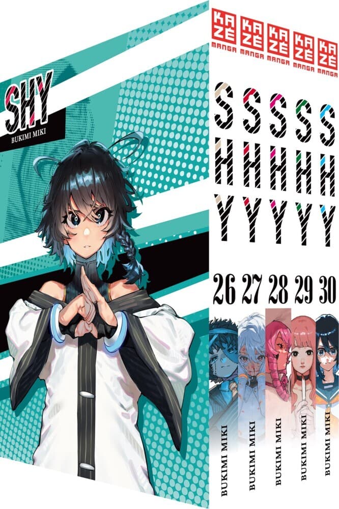 SHY - Band 26-30 im Sammelschuber: Superheldin mit extremer Schüchternheit | Heroes and Villains | Action Drama mit Coming-of-Age-Elementen