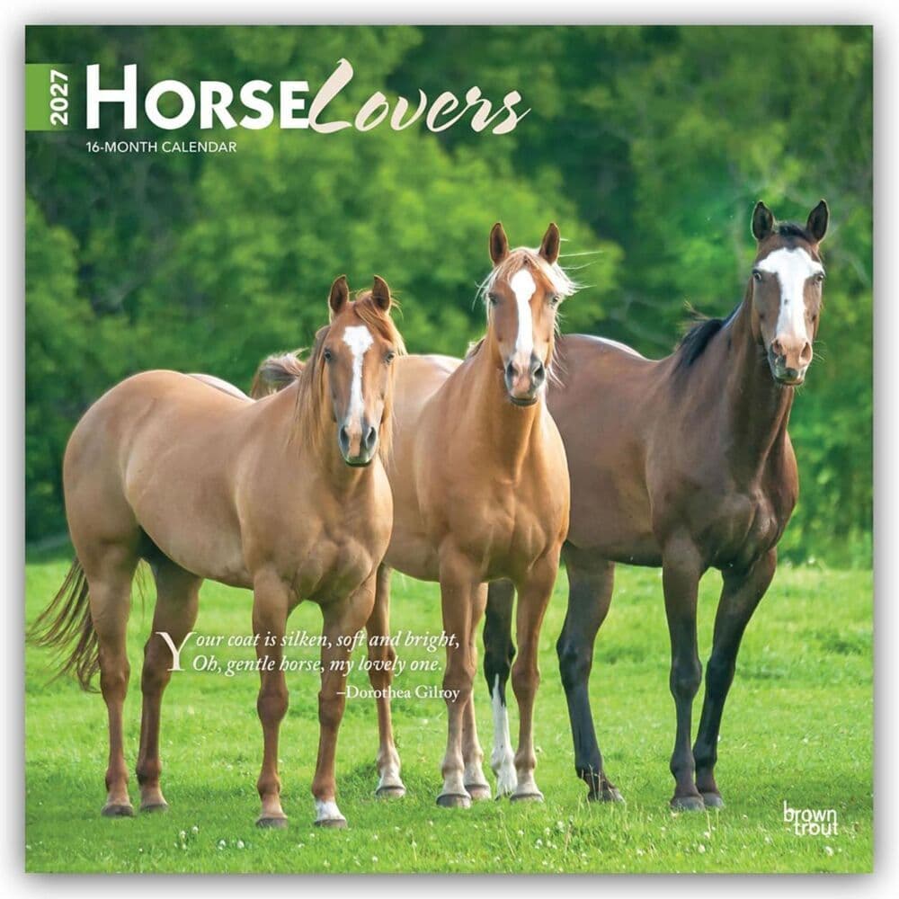Horse Lovers - Pferdeliebhaber 2027 - 16-Monatskalender