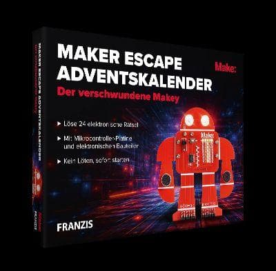 FRANZIS 67246 - Maker Escape Adventskalender: Der verschwundene Makey