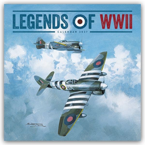 Legends of World War II - Legendäre Flugzeuge des Zweiten Weltkrieges 2027 - Wand-Kalender