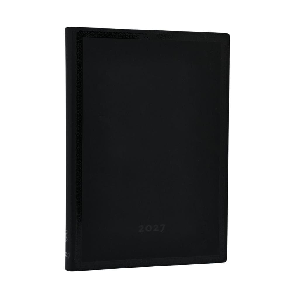 12-Monatskalender 2027 Black Edition Schlicht Midi Horizontal