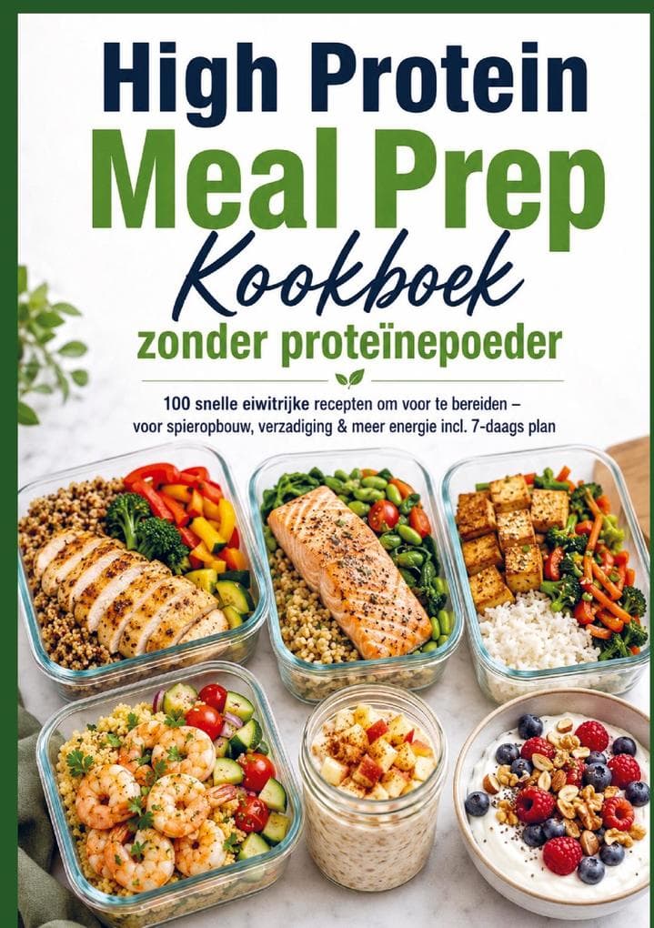High Protein Meal Prep Kookboek zonder proteïnepoeder 100 snelle eiwitrijke recepten om voor te bereiden