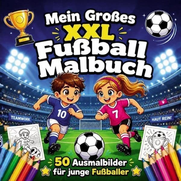 Mein Grosses XXL Fussball Malbuch