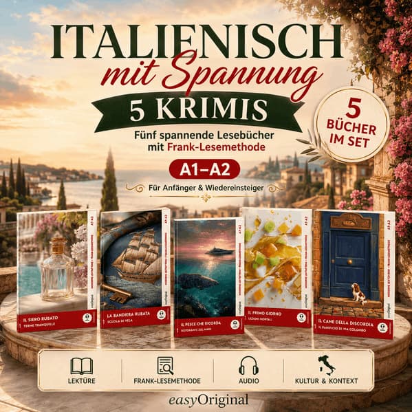 Italienisch mit Spannung: 5 Krimis A1-A2 (+ Audio-Online), m. 5 Audio, m. 5 Audio, 5 Teile