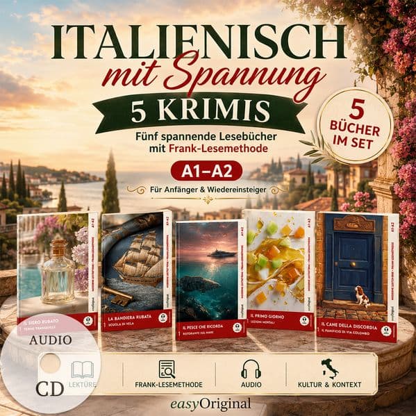 Italienisch mit Spannung: 5 Krimis A1-A2 (+ 5 Audio-CDs), m. 1 Audio, m. 1 Audio, m. 5 Audio-CD