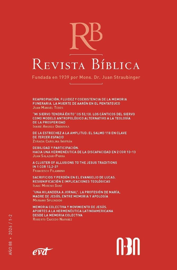 Revista Bíblica 2026/1-2 - Año 88