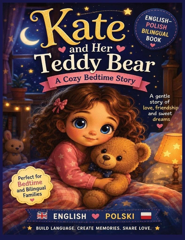Kate and Mr. Snuggles: A Polish-English Bedtime Adventure: A Cozy Bilingual Picture Book for Kids Ages 2-5 | Simple Polish & English Words for Little Learners