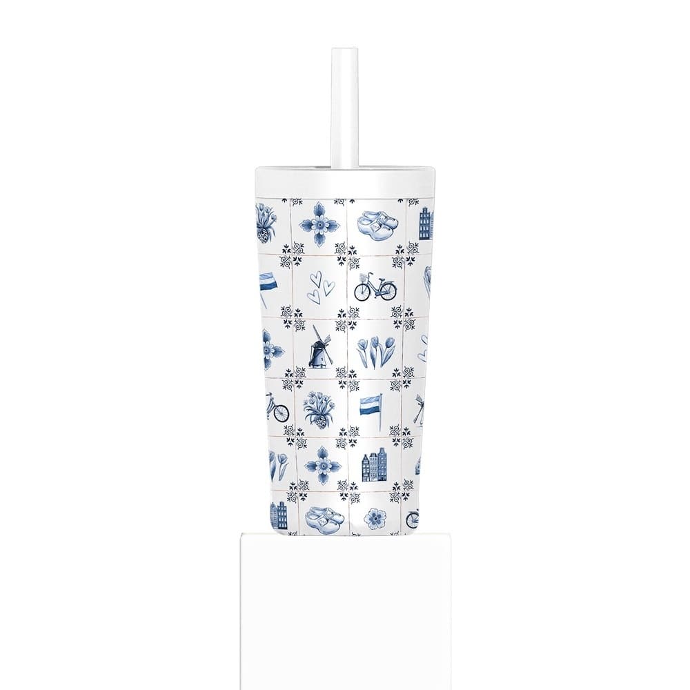 IZY Tumbler - Dutch Tiles - 500ml