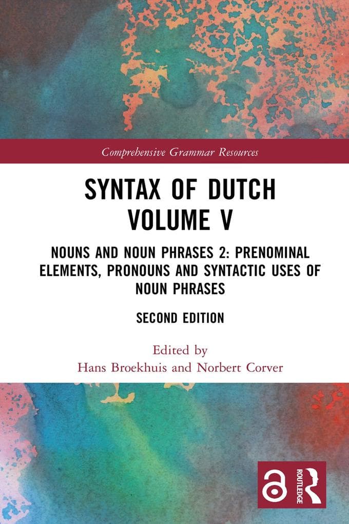 Syntax of Dutch Volume V
