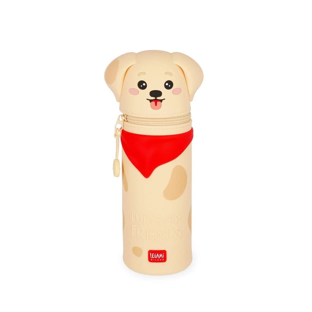 Legami 2-in-1-Federmäppchen aus weichem Silikon, KAWAII - GOLDEN