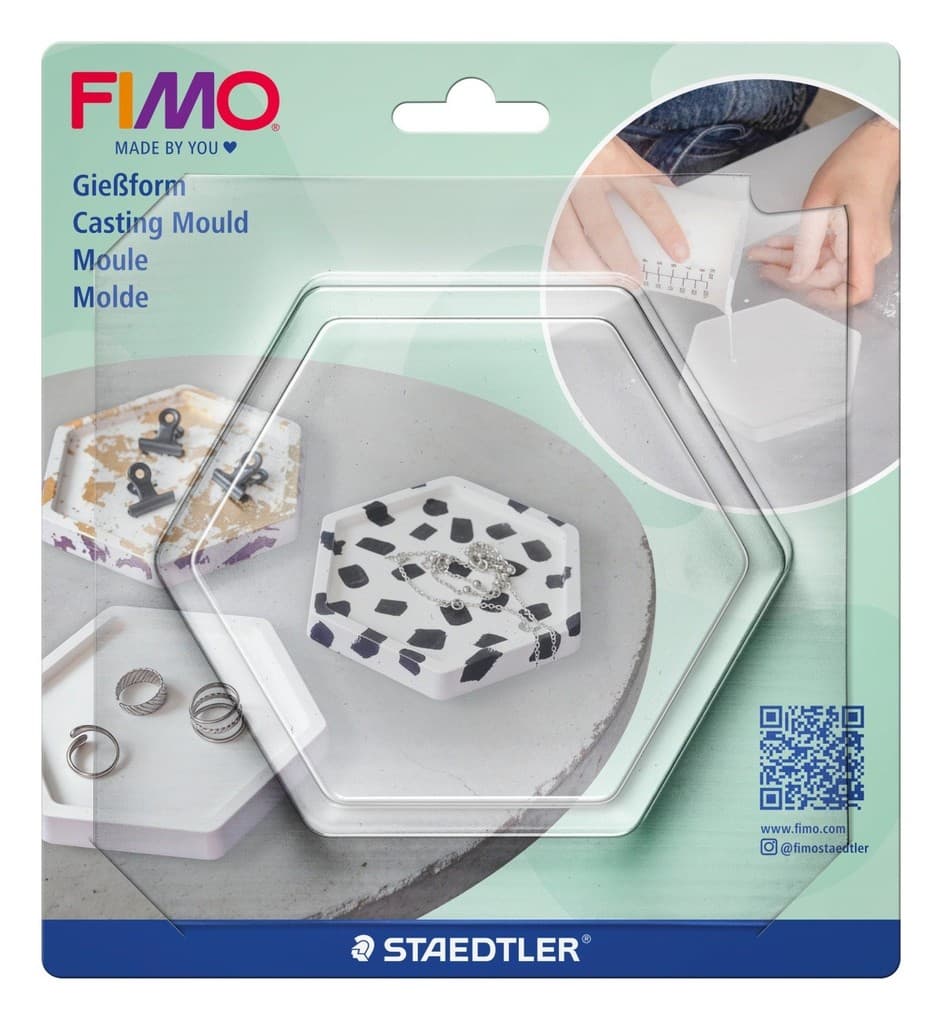 STAEDTLER FIMO Gießform Schale sechseck, 1 Stück