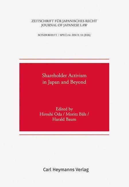 Zeitschrift für Japanisches Recht | Journal of Japanese Law - Sonderheft | Special Issue 18