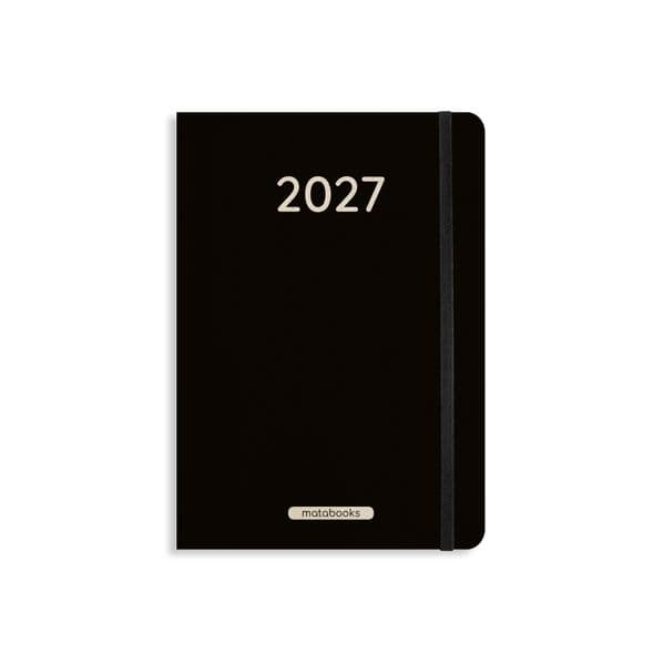 matabooks - A5 Kalender Samaya 2027 Farbe: Black (DE/EN)