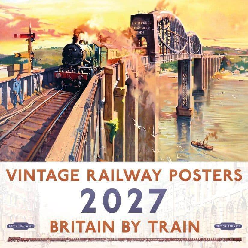 Vintage Railway Posters Kalender 2027