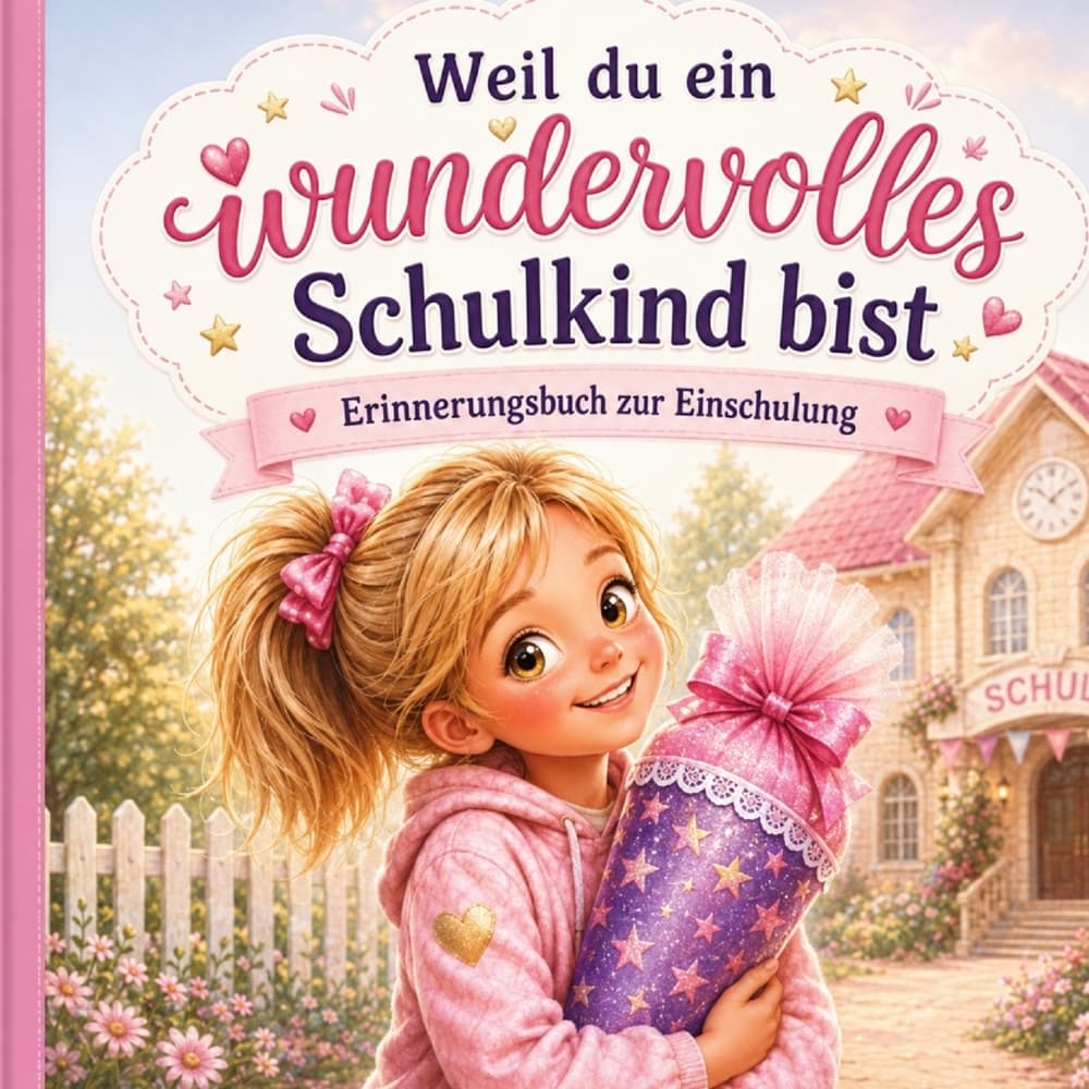 Weil du ein wundervolles Schulkind bist - Erinnerungsbuch zu Einschulung