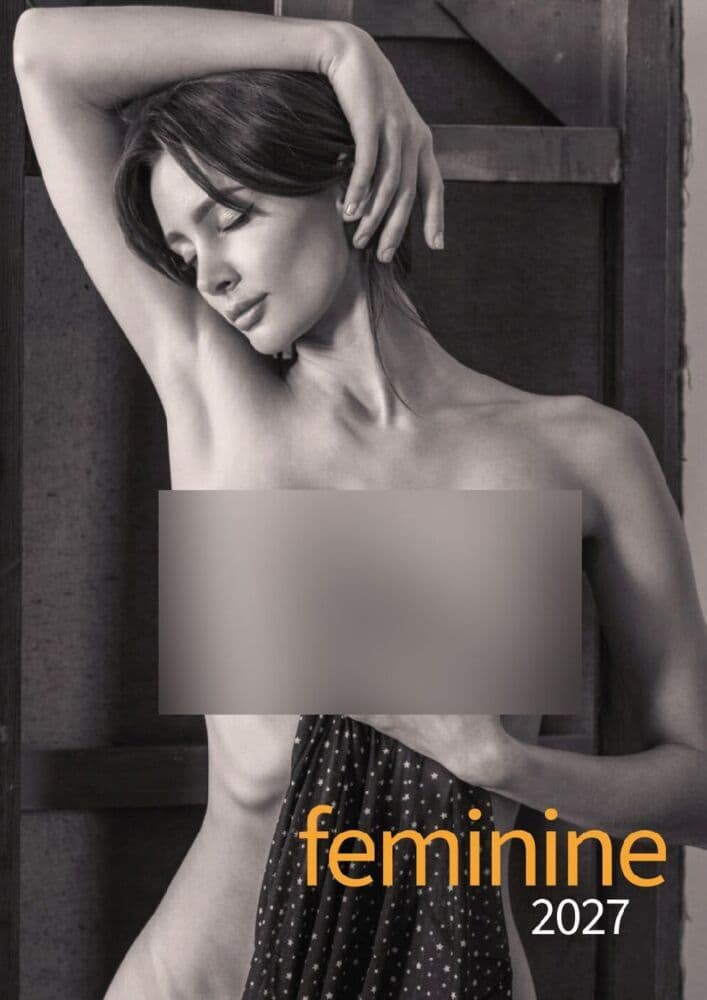 Feminin 2027 Kalender - Sexy Frauen erotisch schwarz-weiß ästhetisch in Szene gesetzt
