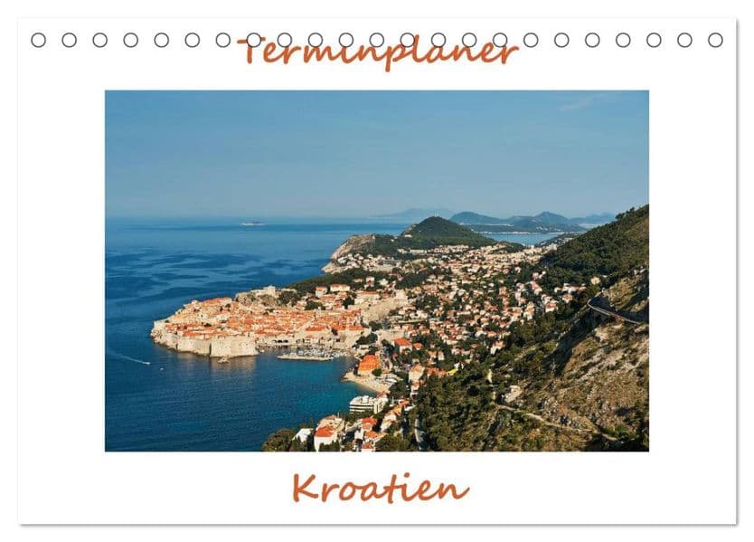 Kroatien, Terminplaner (Tischkalender 2027 DIN A5 quer), CALVENDO Monatskalender