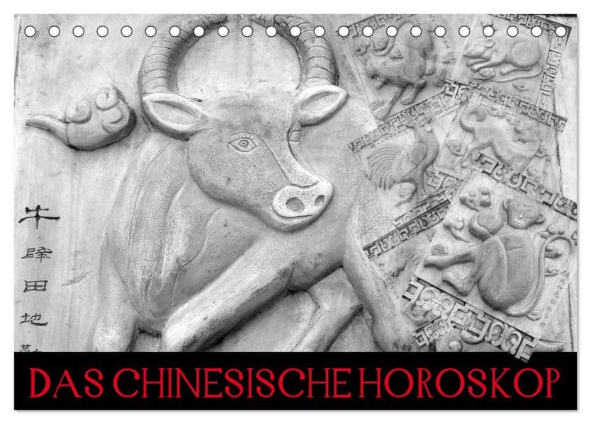 Das Chinesische Horoskop / Geburtstagskalender (Tischkalender 2027 DIN A5 quer), CALVENDO Monatskalender