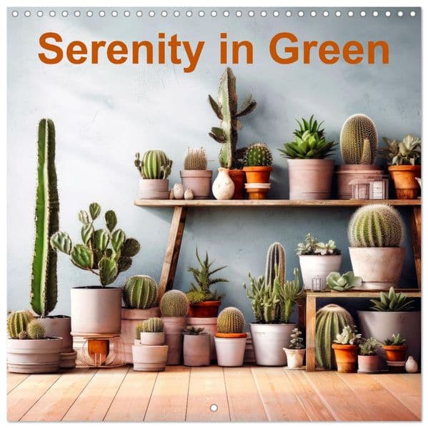 Serenity in Green (Wall Calendar 2027 12 × 12 Inch) CALVENDO 12 Month Wall Calendar