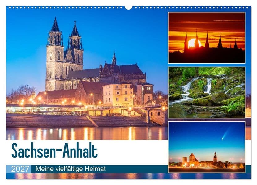 Sachsen-Anhalt - Meine vielfältige Heimat (Wandkalender 2027 DIN A2 quer), CALVENDO Monatskalender