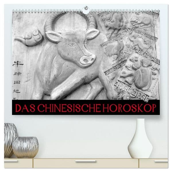 Das Chinesische Horoskop / Geburtstagskalender (hochwertiger Premium Wandkalender 2027 DIN A2 quer), Kunstdruck in Hochglanz