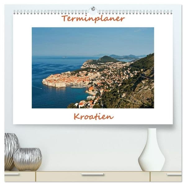 Kroatien, Terminplaner (hochwertiger Premium Wandkalender 2027 DIN A2 quer), Kunstdruck in Hochglanz