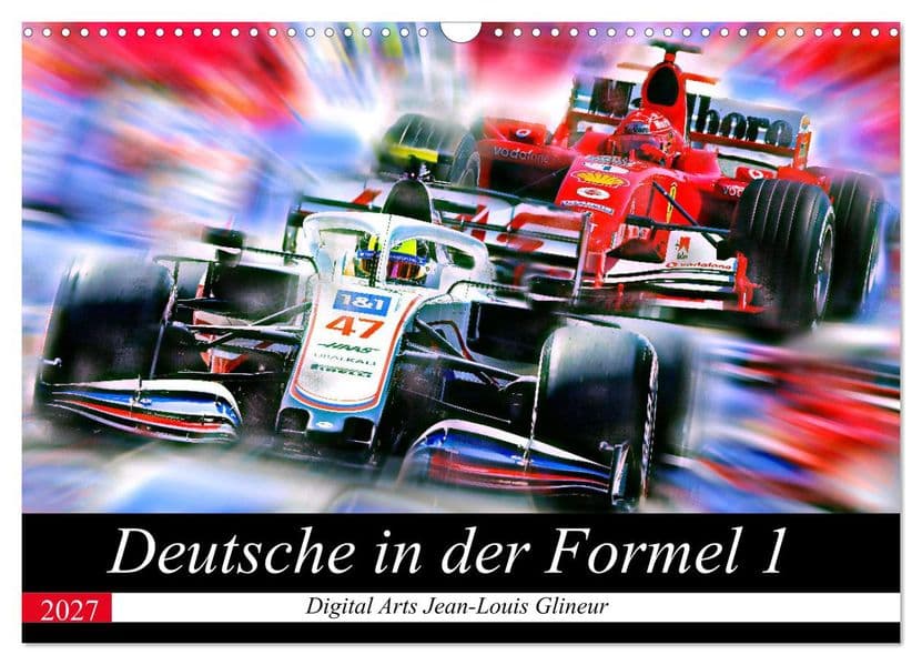 Deutsche in der Formel 1 (Wandkalender 2027 DIN A3 quer), CALVENDO Monatskalender