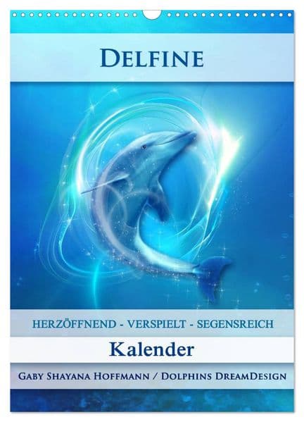 Delfine - Kalender (Wandkalender 2027 DIN A3 hoch), CALVENDO Monatskalender