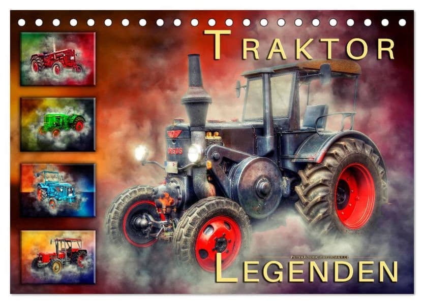 Traktor Legenden (Tischkalender 2027 DIN A5 quer), CALVENDO Monatskalender