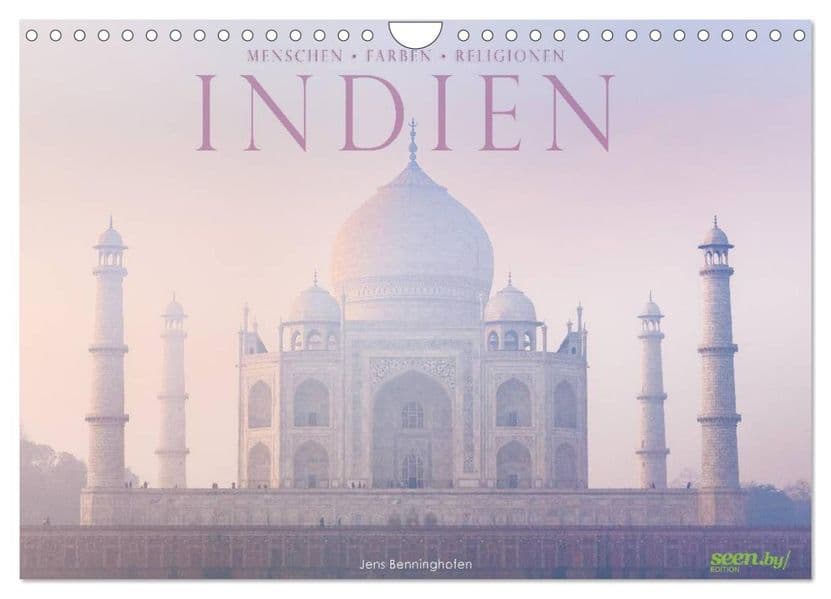 Indien: Menschen - Farben - Religionen (Wandkalender 2027 DIN A4 quer), CALVENDO Monatskalender