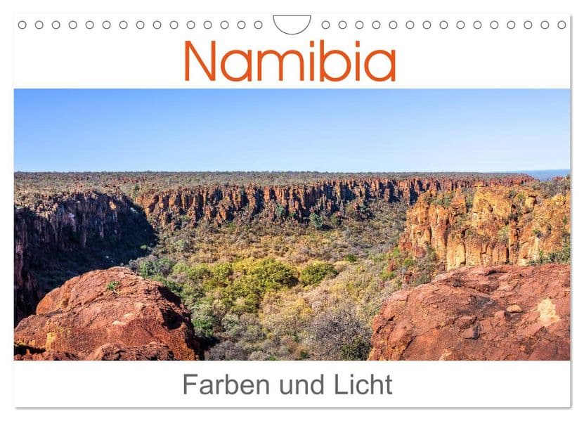 Namibia - Farben und Licht (Wandkalender 2027 DIN A4 quer), CALVENDO Monatskalender