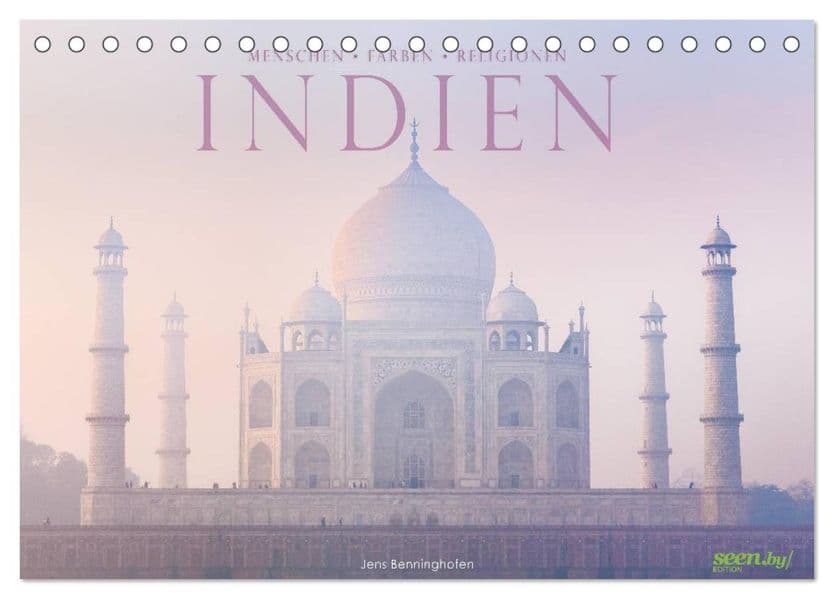 Indien: Menschen - Farben - Religionen (Tischkalender 2027 DIN A5 quer), CALVENDO Monatskalender