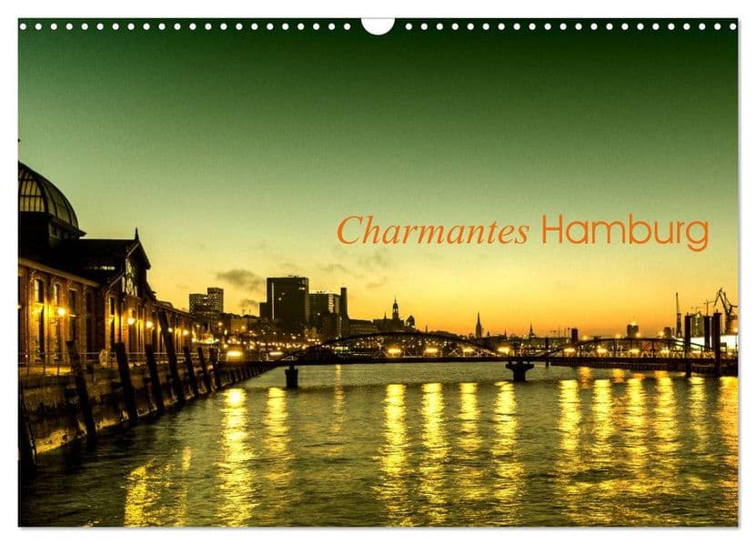 Charmantes Hamburg (Wandkalender 2027 DIN A3 quer), CALVENDO Monatskalender