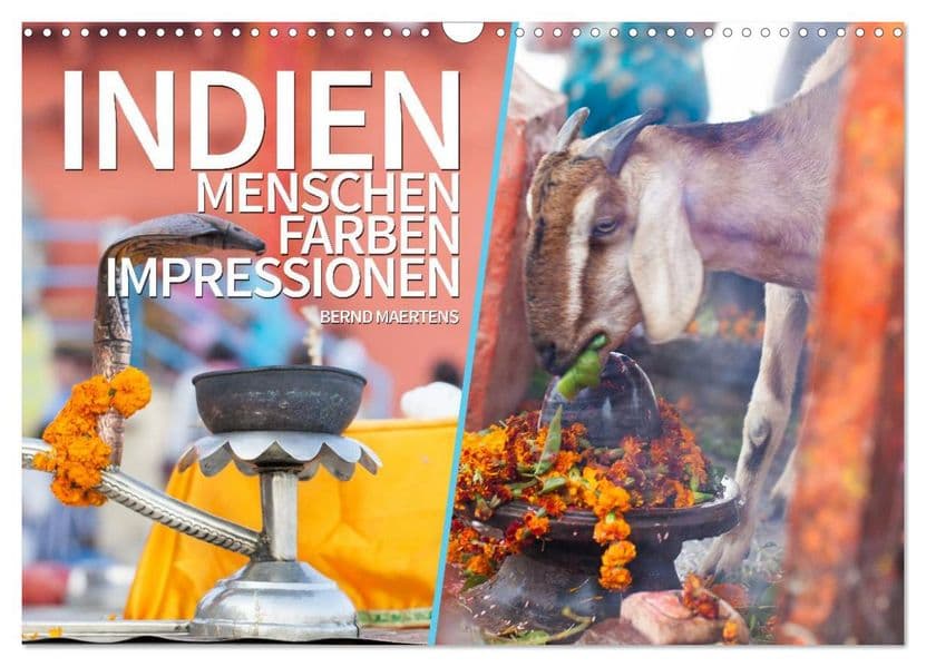 INDIEN Menschen Farben Impressionen (Wandkalender 2027 DIN A3 quer), CALVENDO Monatskalender