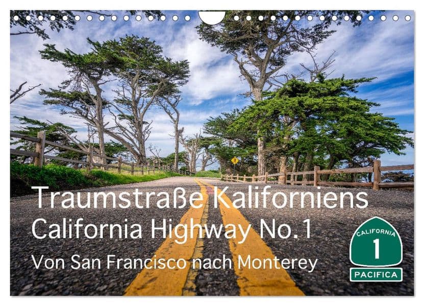 Traumstraße Kaliforniens - California Highway No.1 (Wandkalender 2027 DIN A4 quer), CALVENDO Monatskalender