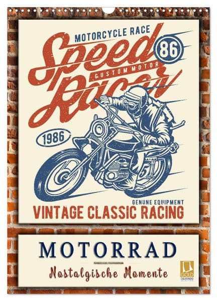 Motorrad - nostalgische Momente (Wandkalender 2027 DIN A3 hoch), CALVENDO Monatskalender