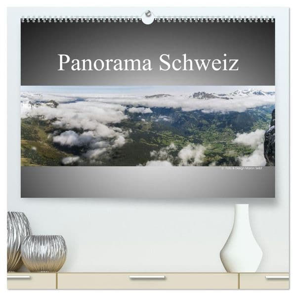 Panorama Schweiz (hochwertiger Premium Wandkalender 2027 DIN A2 quer), Kunstdruck in Hochglanz