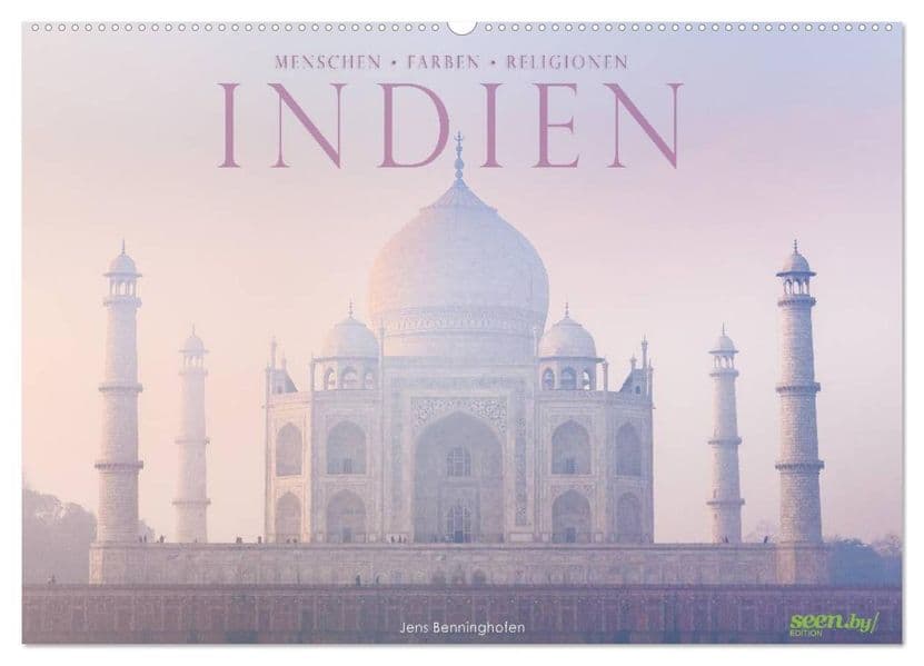 Indien: Menschen - Farben - Religionen (Wandkalender 2027 DIN A2 quer), CALVENDO Monatskalender