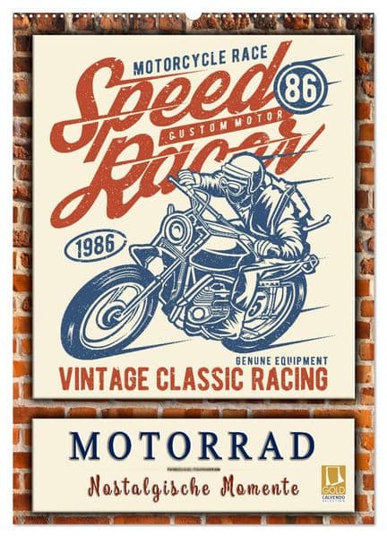 Motorrad - nostalgische Momente (Wandkalender 2027 DIN A2 hoch), CALVENDO Monatskalender