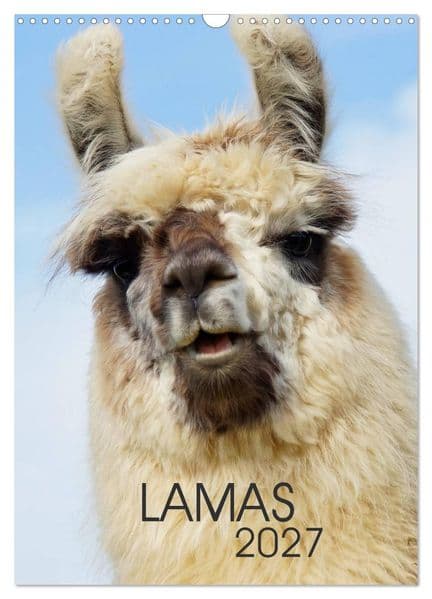 LAMAS (Wandkalender 2027 DIN A3 hoch), CALVENDO Monatskalender