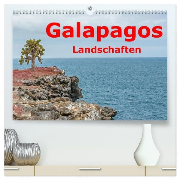 Galapagos- Landschaften (hochwertiger Premium Wandkalender 2027 DIN A2 quer), Kunstdruck in Hochglanz