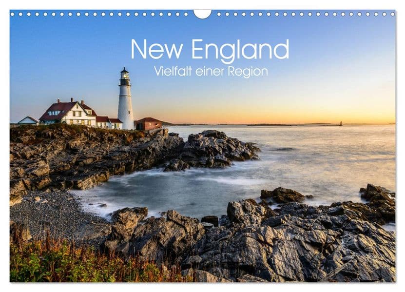 New England - Vielfalt einer Region (Wandkalender 2027 DIN A3 quer), CALVENDO Monatskalender