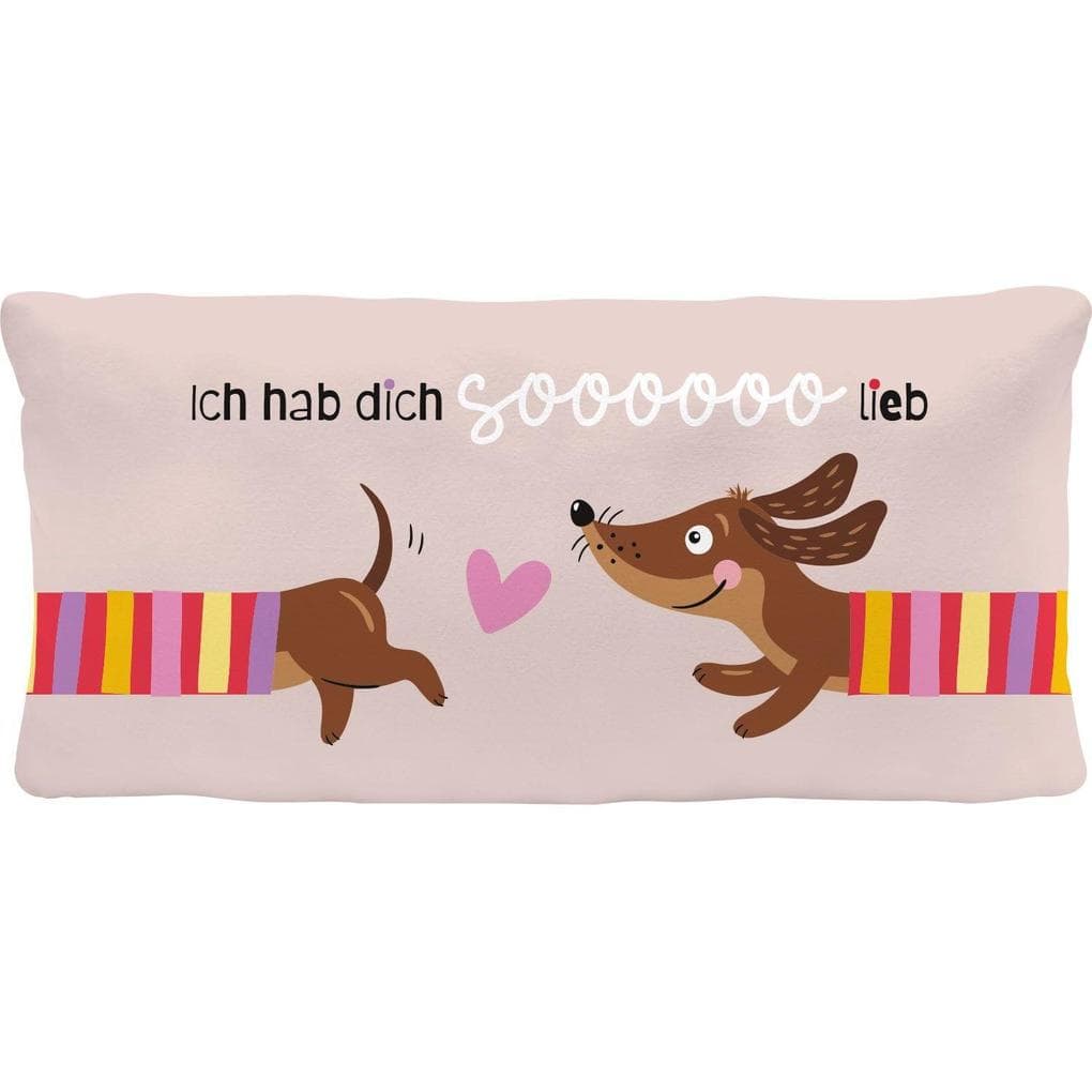 Plüschkissen Dackel