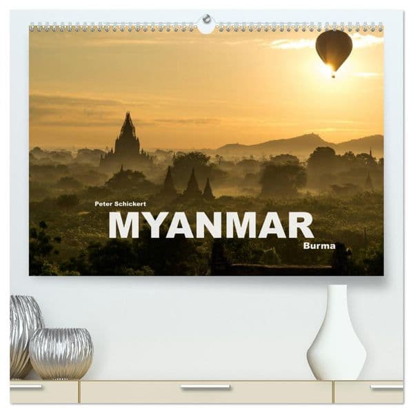 Myanmar - Burma (hochwertiger Premium Wandkalender 2027 DIN A2 quer), Kunstdruck in Hochglanz
