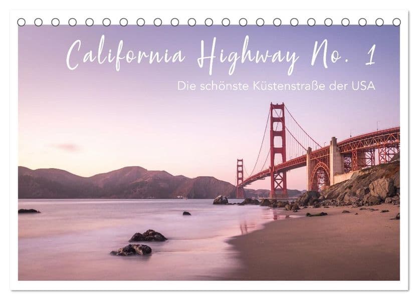 California Highway No. 1 - Die schönste Küstenstraße der USA (Tischkalender 2027 DIN A5 quer), CALVENDO Monatskalender