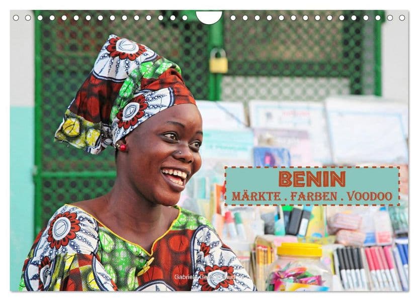 Benin Märkte Farben Voodoo (Wandkalender 2027 DIN A4 quer), CALVENDO Monatskalender