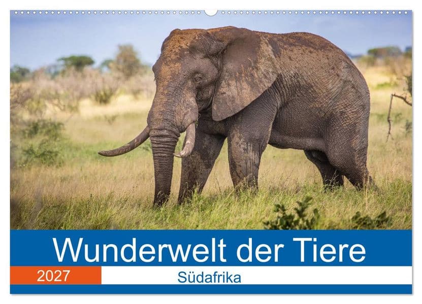 Wunderwelt der Tiere - Südafrika (Wandkalender 2027 DIN A2 quer), CALVENDO Monatskalender