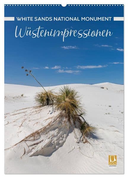WHITE SANDS NATIONAL MONUMENT Wüstenimpressionen (Wandkalender 2027 DIN A2 hoch), CALVENDO Monatskalender