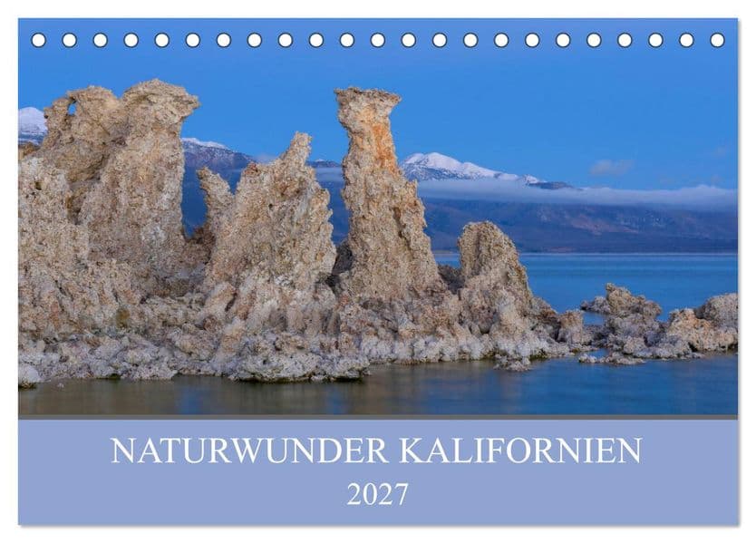 Naturwunder Kalifornien (Tischkalender 2027 DIN A5 quer), CALVENDO Monatskalender